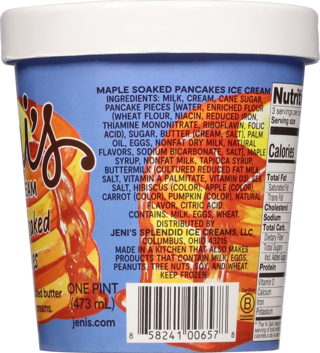 slide 7 of 14, Jeni's Maple Soaked Pancakes Ice Cream 1 pt, 1 pint