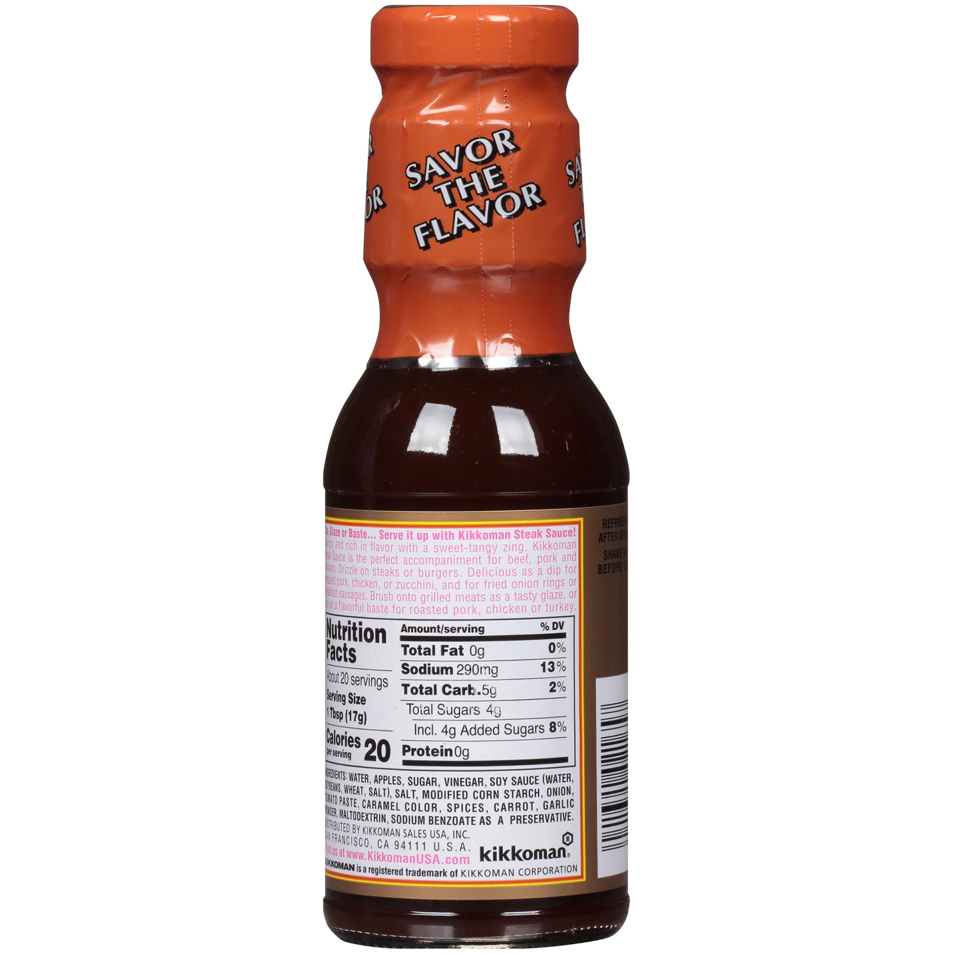 slide 5 of 7, Kikkoman Steak Sauce, 11.75 oz