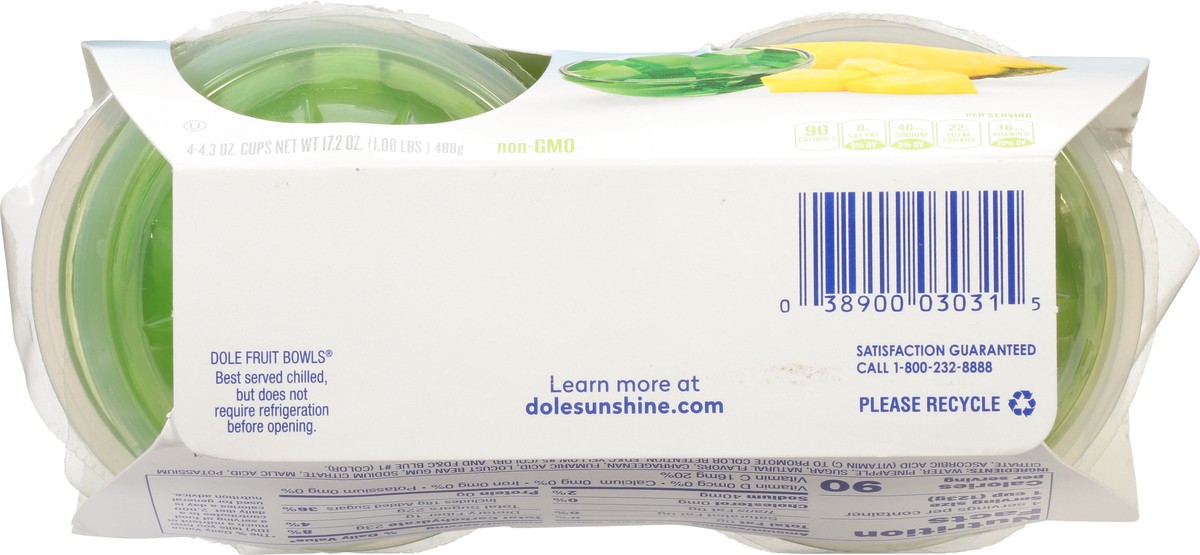 slide 3 of 11, Dole Pineapple In Lime Gel, 4 ct; 4.3 oz