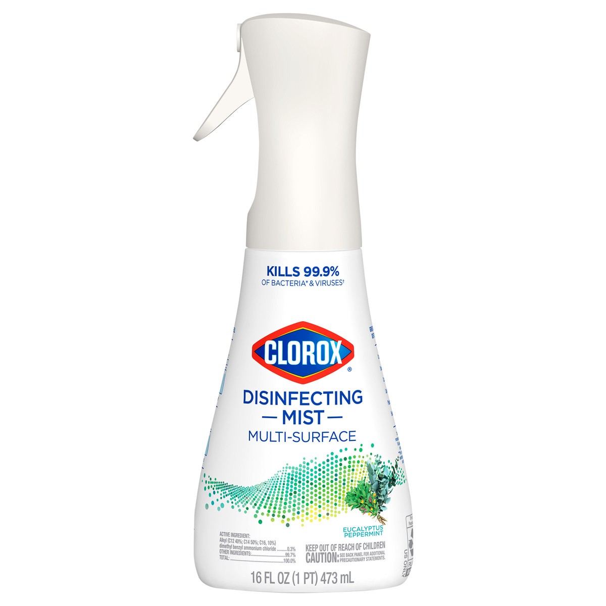 slide 1 of 7, Clorox Disinfecting Mist Eucalyptus Peppermint Disinfecting Spray, 16 fl oz