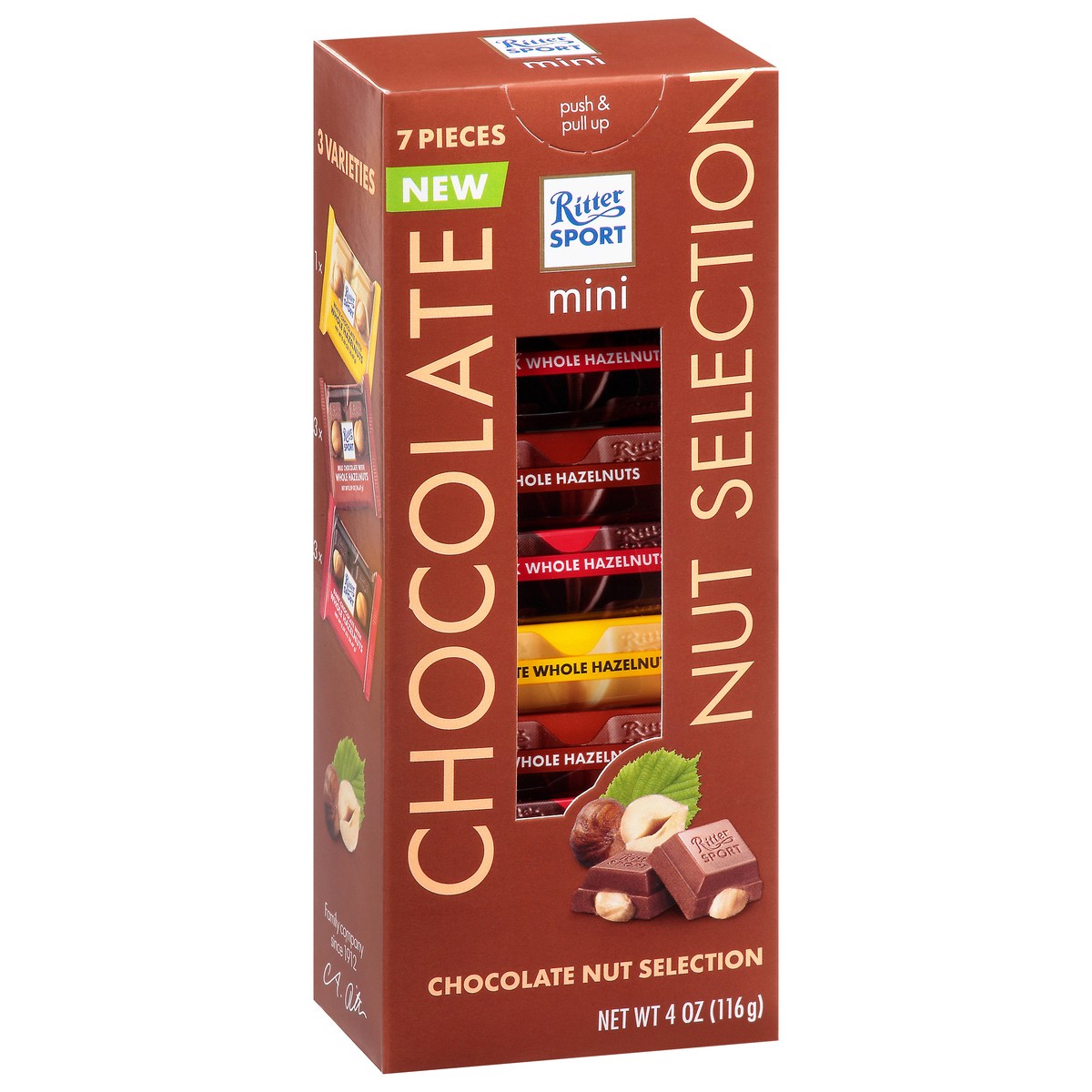 slide 2 of 13, Ritter Sport Mini Nut Selection Chocolate 7 ea, 7 ct