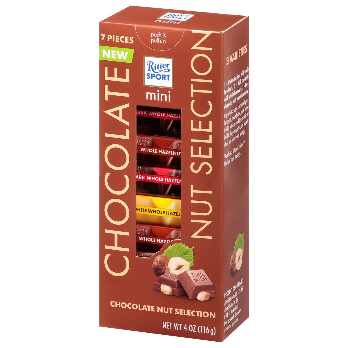 slide 3 of 13, Ritter Sport Mini Nut Selection Chocolate 7 ea, 7 ct