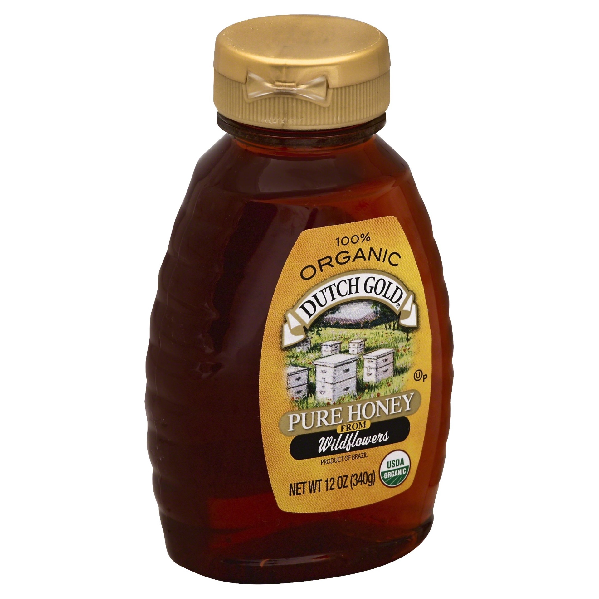 slide 1 of 1, Dutch Gold Honey 100% Organic Pure Honey From Wildflowers, 12 oz