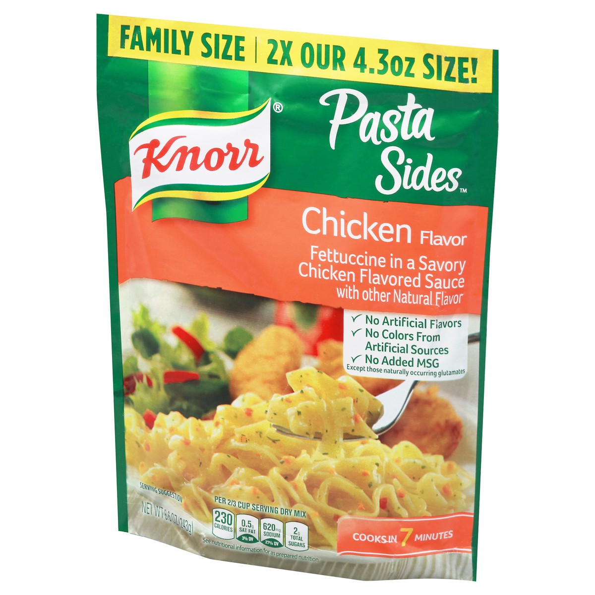 slide 9 of 9, Knorr Pasta Sides Chicken Fettuccine, 8.6 OZ, 8.6 oz