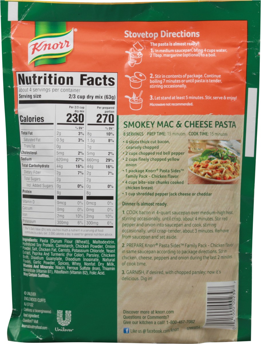 slide 4 of 9, Knorr Pasta Sides Chicken Fettuccine, 8.6 OZ, 8.6 oz