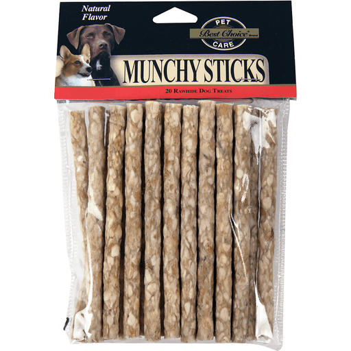 slide 1 of 1, Best Choice Naturally Flavored Munchy Stick Dog Treats, 20 ct