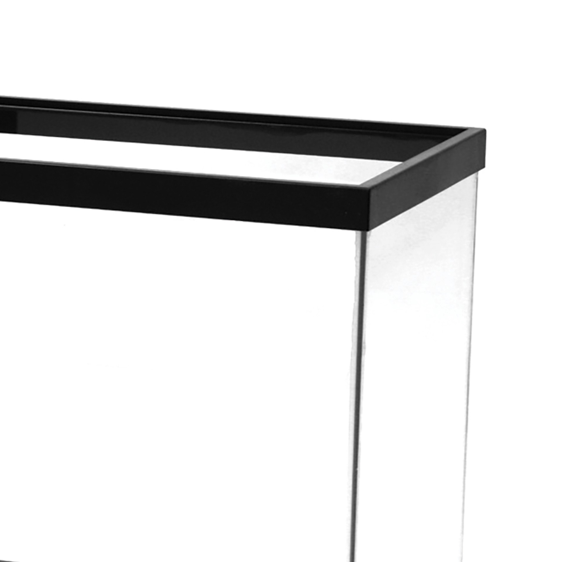 slide 6 of 7, Aqueon Standard Glass Rectangle Aquarium Clear Silicone Black 20 Long, 1 ct