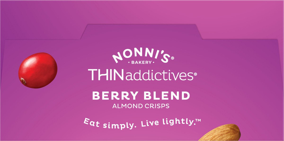 slide 8 of 8, Nonni's THINaddictives Almond Thin Berry Blend Cookies 6 - 3 Packs, 1 ct