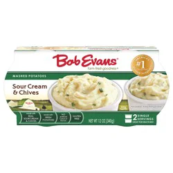 Bob Evans Sour Cream & Chives Mashed Potatoes 2 ea