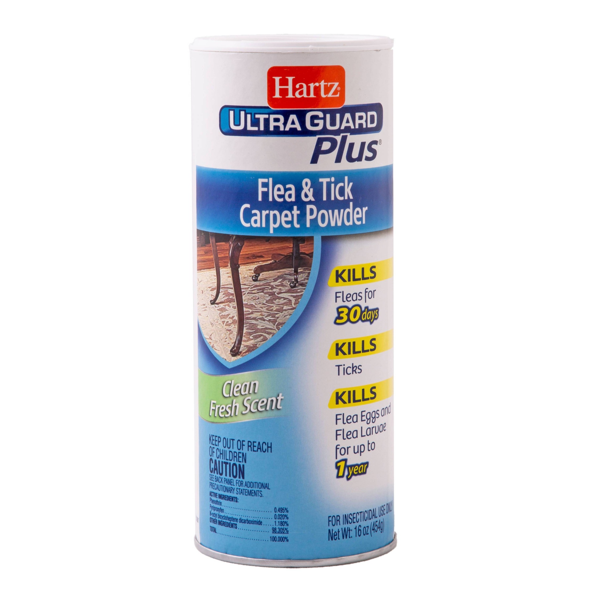 slide 1 of 4, Hartz Ultra Guard Plus Flea And Tick Carpet Powder, 16 oz