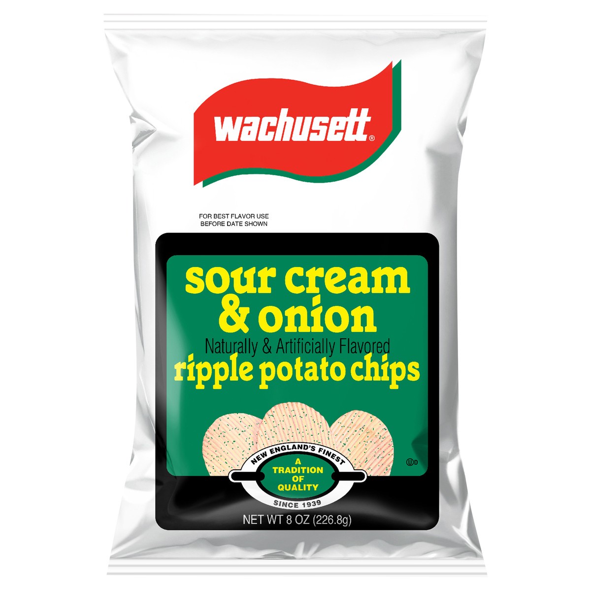slide 1 of 11, Wachusett Ripple Sour Cream & Onion Potato Chips 8 oz, 8 oz