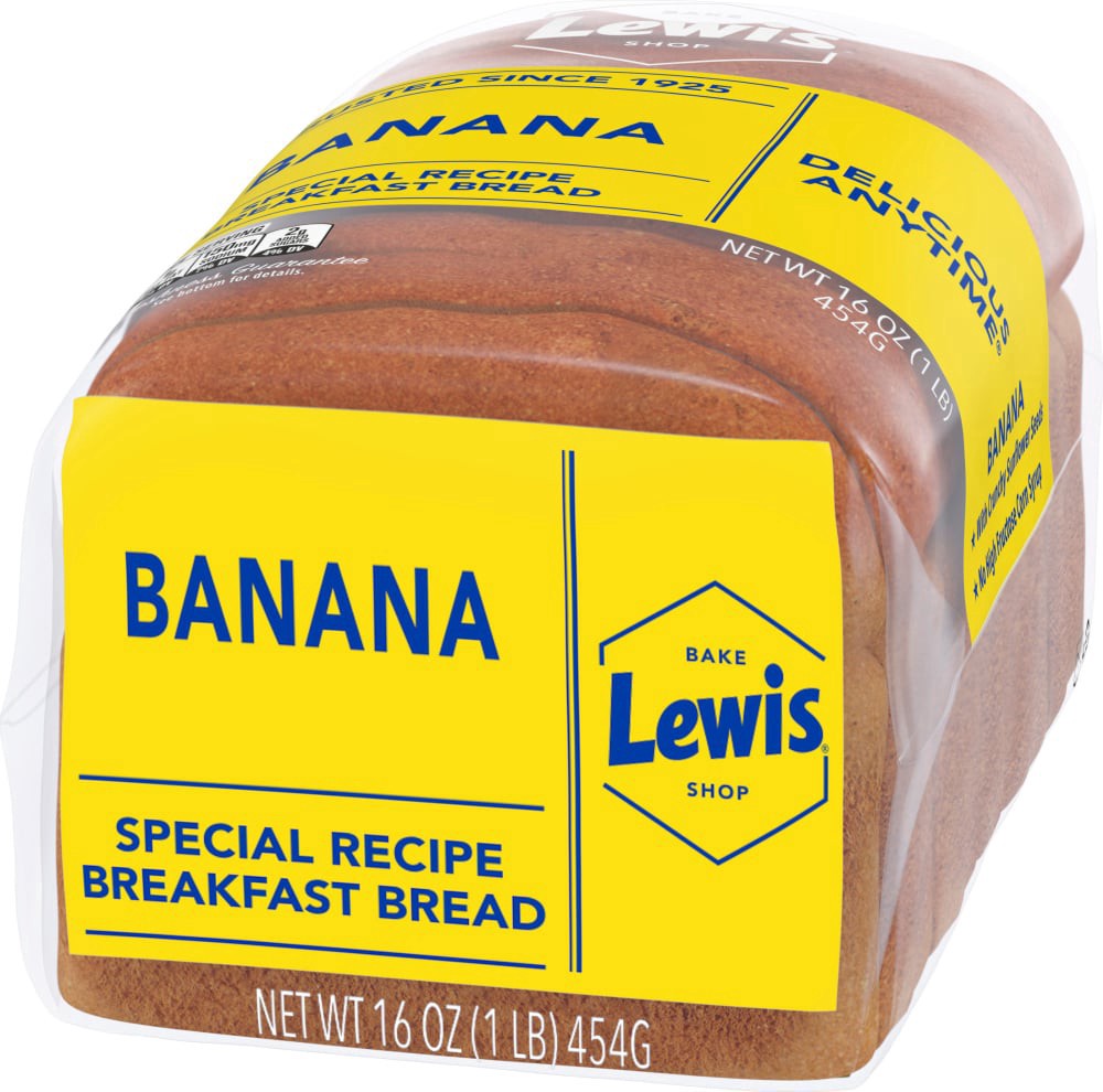 slide 5 of 5, Lewis Bake Shop Banana Brd, 16 oz