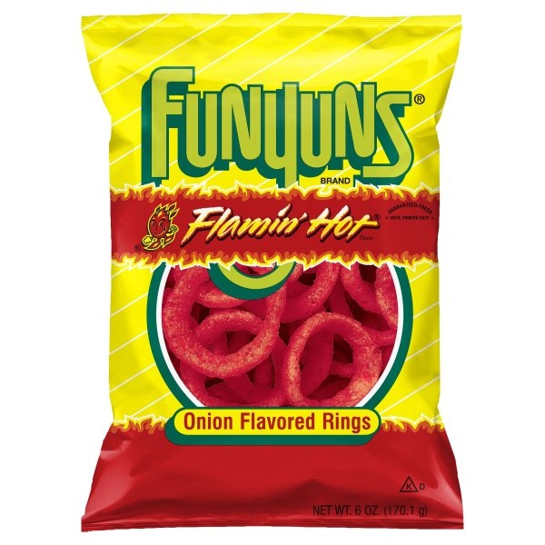 slide 1 of 1, Funyuns Flamin Hot Onion Flavored Rings, 6.5 oz