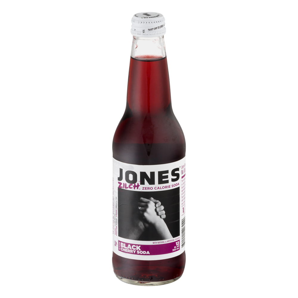 slide 1 of 4, Jones Zilch Black Cherry Soda - 12 oz, 12 oz