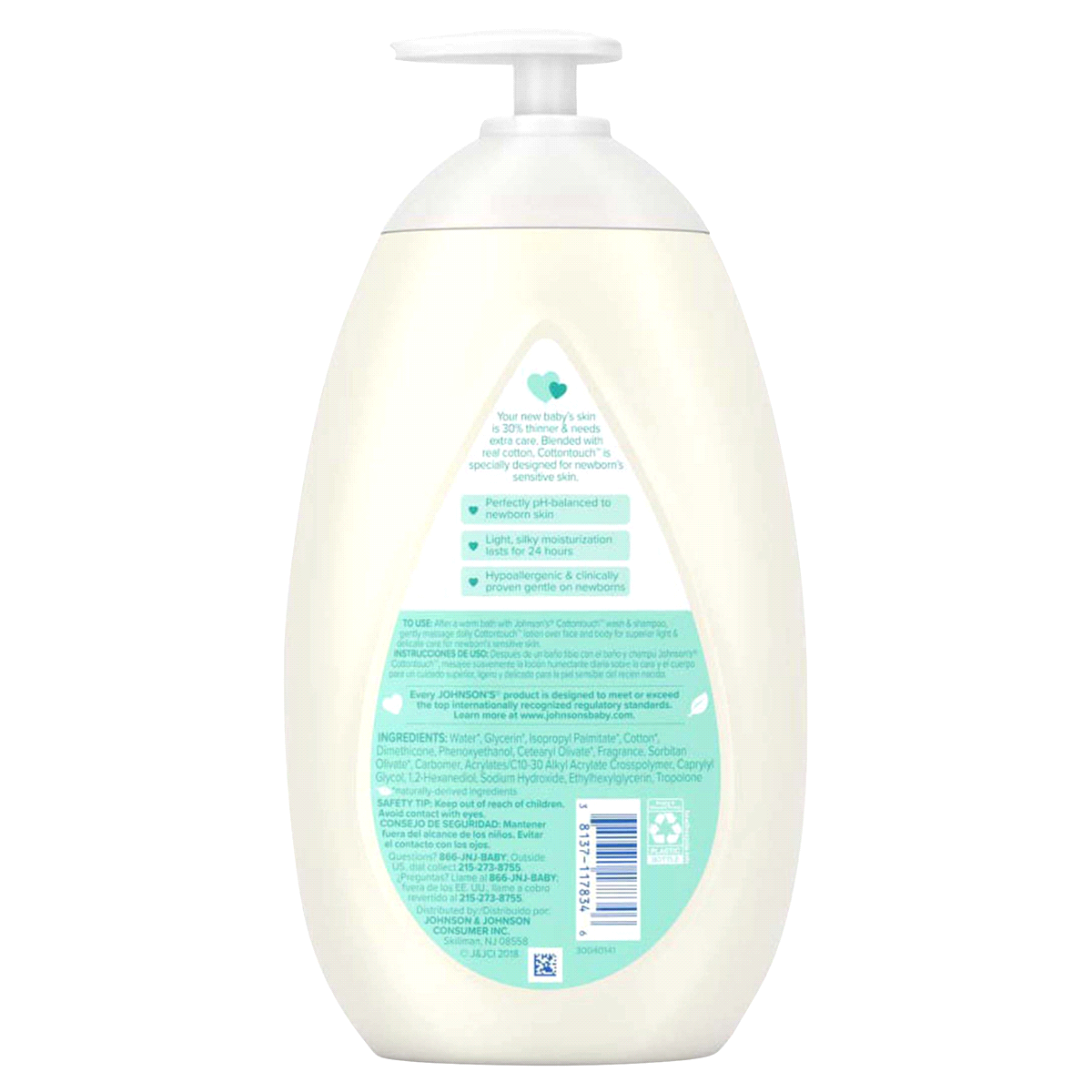 slide 9 of 53, Johnson's Baby Cottontouch Newborn Face & Body Lotion, 27.1 fl oz