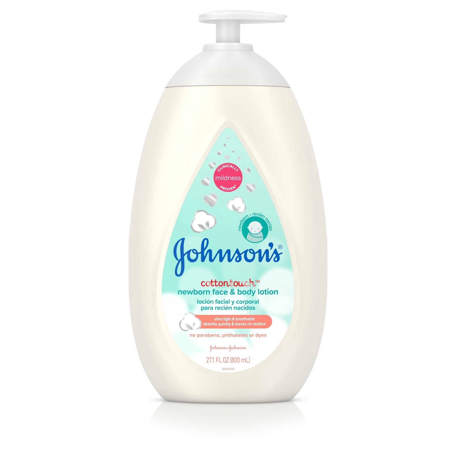 slide 1 of 53, Johnson's Baby Cottontouch Newborn Face & Body Lotion, 27.1 fl oz