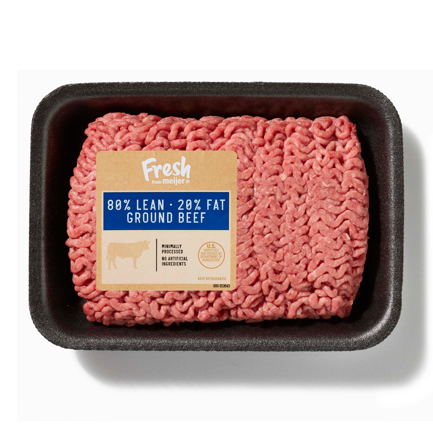 slide 1 of 2, Fresh from Meijer 80/20 Ground Beef Small Pack, per lb