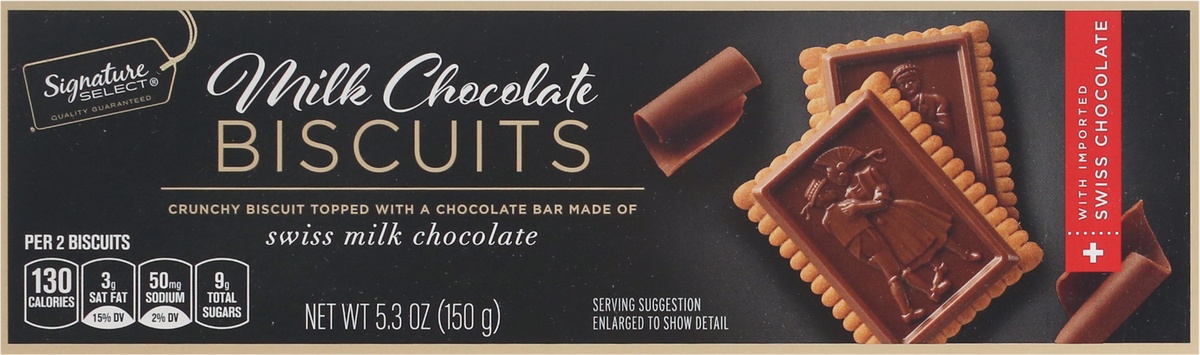 slide 6 of 9, Signature Select Milk Chocolate Biscuits 5.3 oz, 
