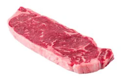 Beef Top Loin New York Strip Steak Thn Boneless - 0.75 Lb