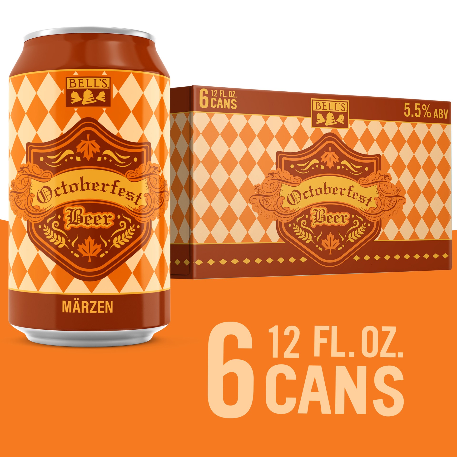 slide 1 of 8, Bell's Octoberfest Beer, 6 Pack, 12 fl oz Cans, 6 ct