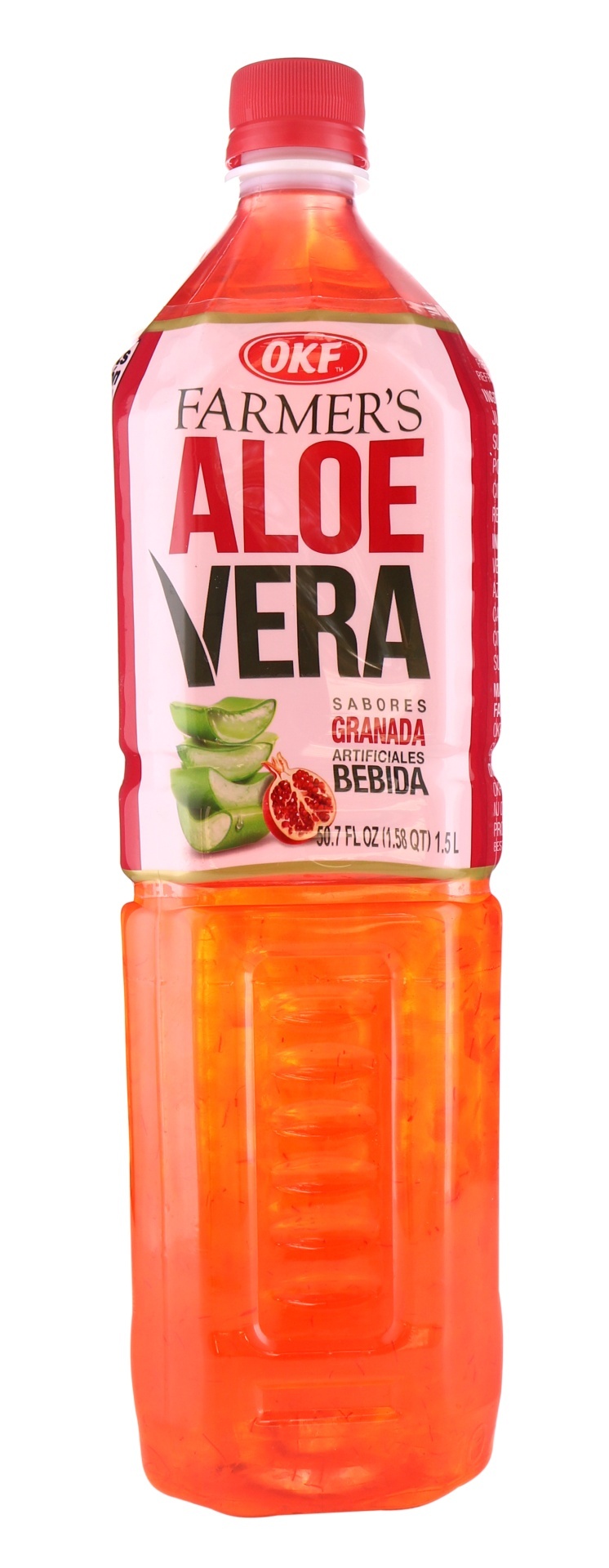 slide 1 of 1, OKF Pomegranate Aloe Vera Drink, 50.7 oz