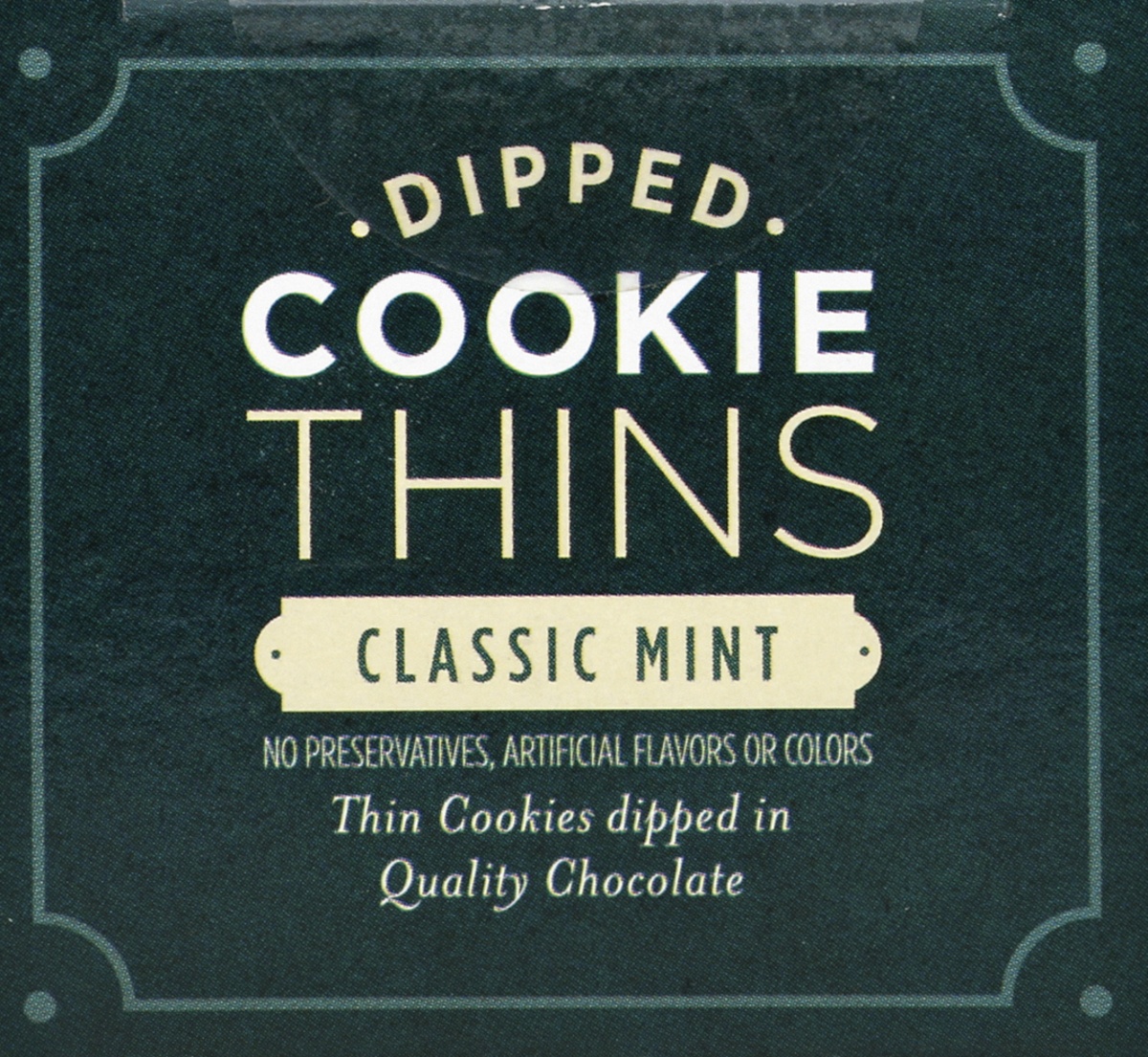 slide 4 of 4, Signature Select Cookie Thins Dipped Classic Mint, 6 oz