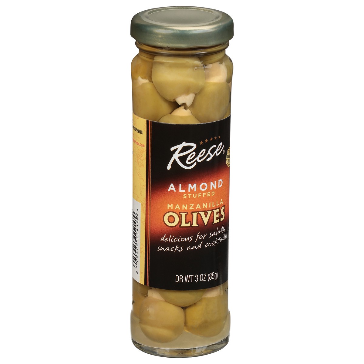 slide 3 of 11, Reese Almond Stuffed Manzanilla Olives 3 oz, 3 oz