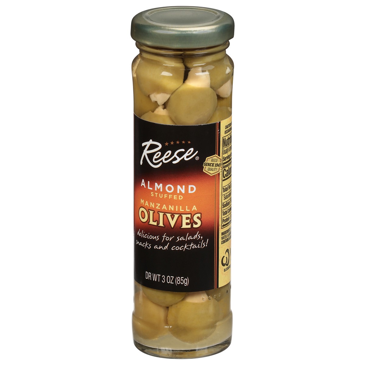 slide 4 of 11, Reese Almond Stuffed Manzanilla Olives 3 oz, 3 oz