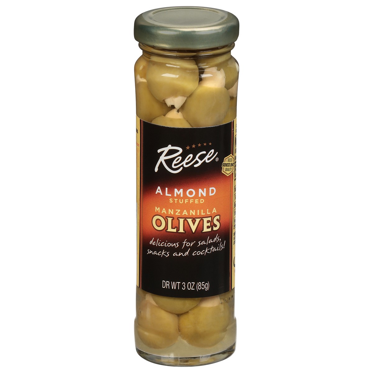 slide 1 of 11, Reese Almond Stuffed Manzanilla Olives 3 oz, 3 oz