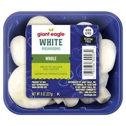 Giant Eagle White Mushrooms, Whole