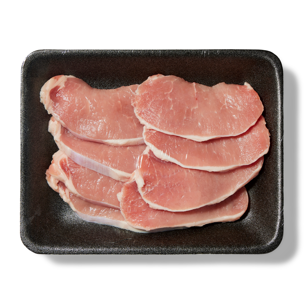 slide 1 of 1, FRESH FROM MEIJER Meijer All Natural Boneless Thin Cut Pork Chops, per lb