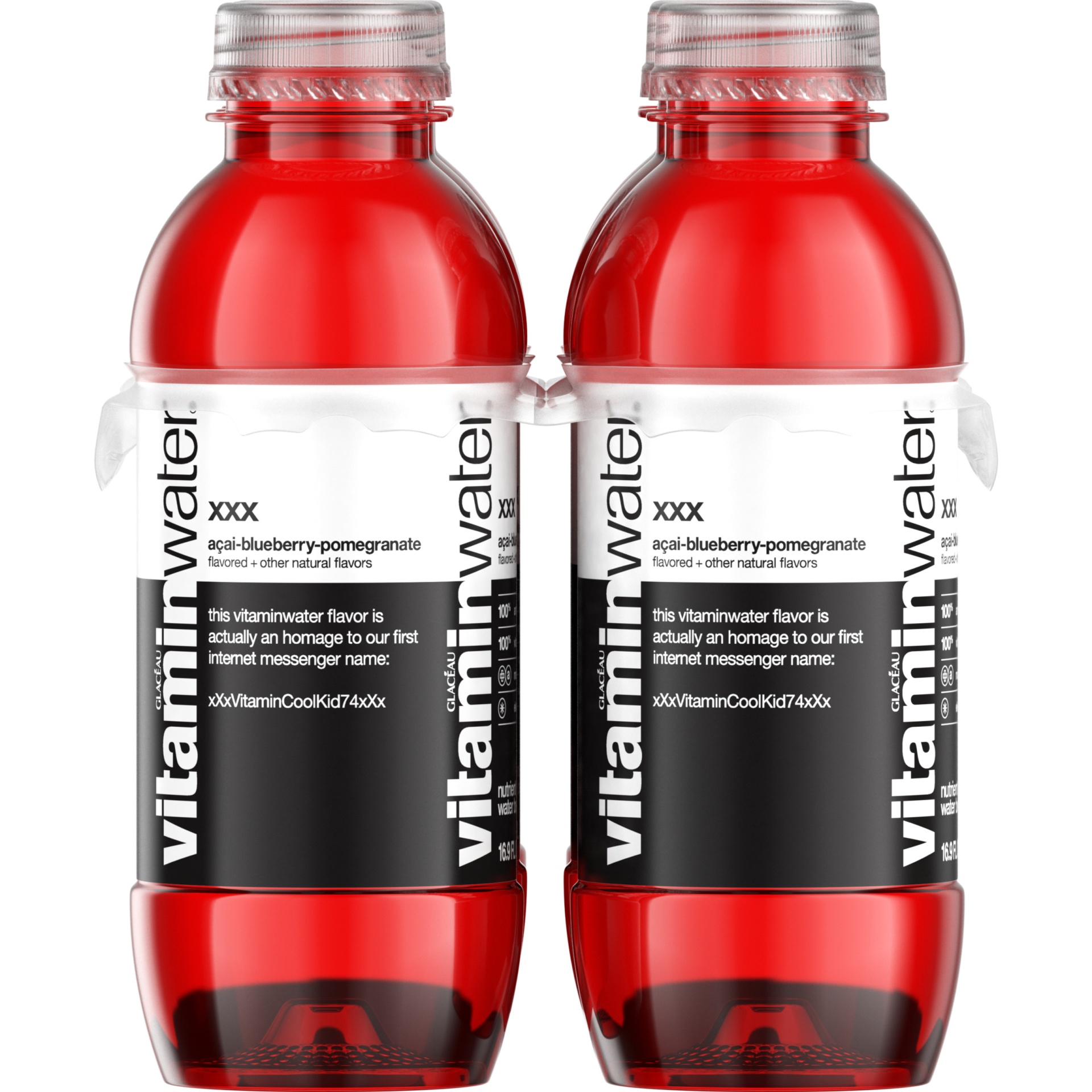 slide 5 of 11, vitaminwater xxx, electrolyte enhanced water w/ vitamins, açai-blueberry-pomegranate drinks, 6 ct; 16.9 fl oz