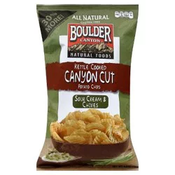Boulder Canyon Boulder Kettle Cooked Canyon Cut Sour Cream & Chives Potato Chips