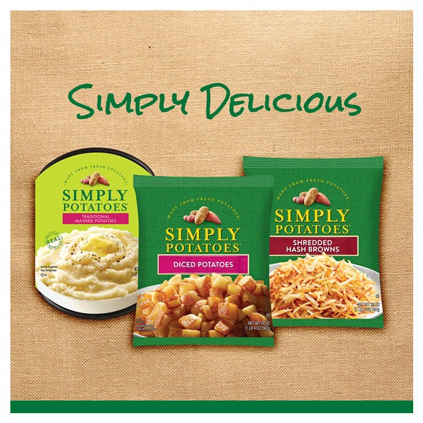 slide 28 of 29, Simply Potatoes Signature Seasoned Diced Potatoes , 20 Oz, Pack of 1, 20 oz