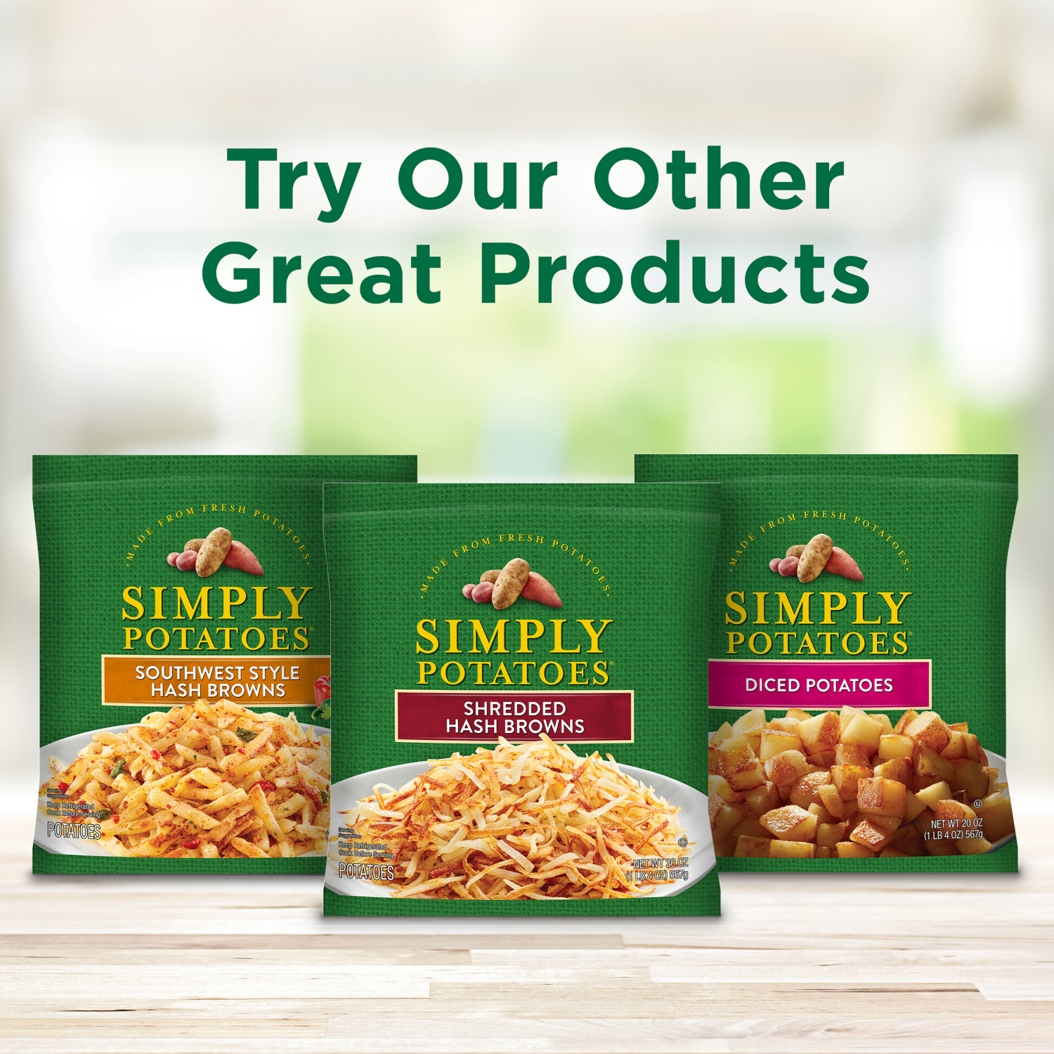 slide 3 of 8, Simply Potatoes Original Hash Browns, 20 Oz, Pack of 1, 20 oz