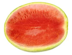 Fresh Cut Watermelon Half