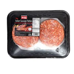 Weis Quality Italian Hot Sausage Patties