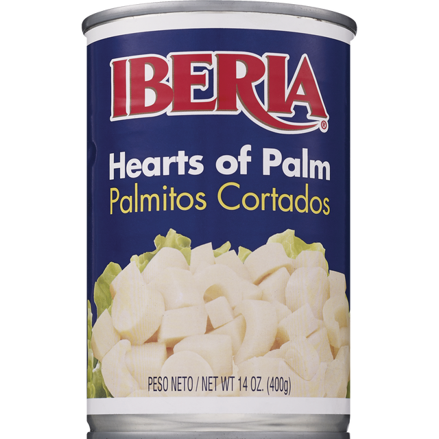 slide 1 of 1, Iberia Cut Hearts Of Palm, 14 oz