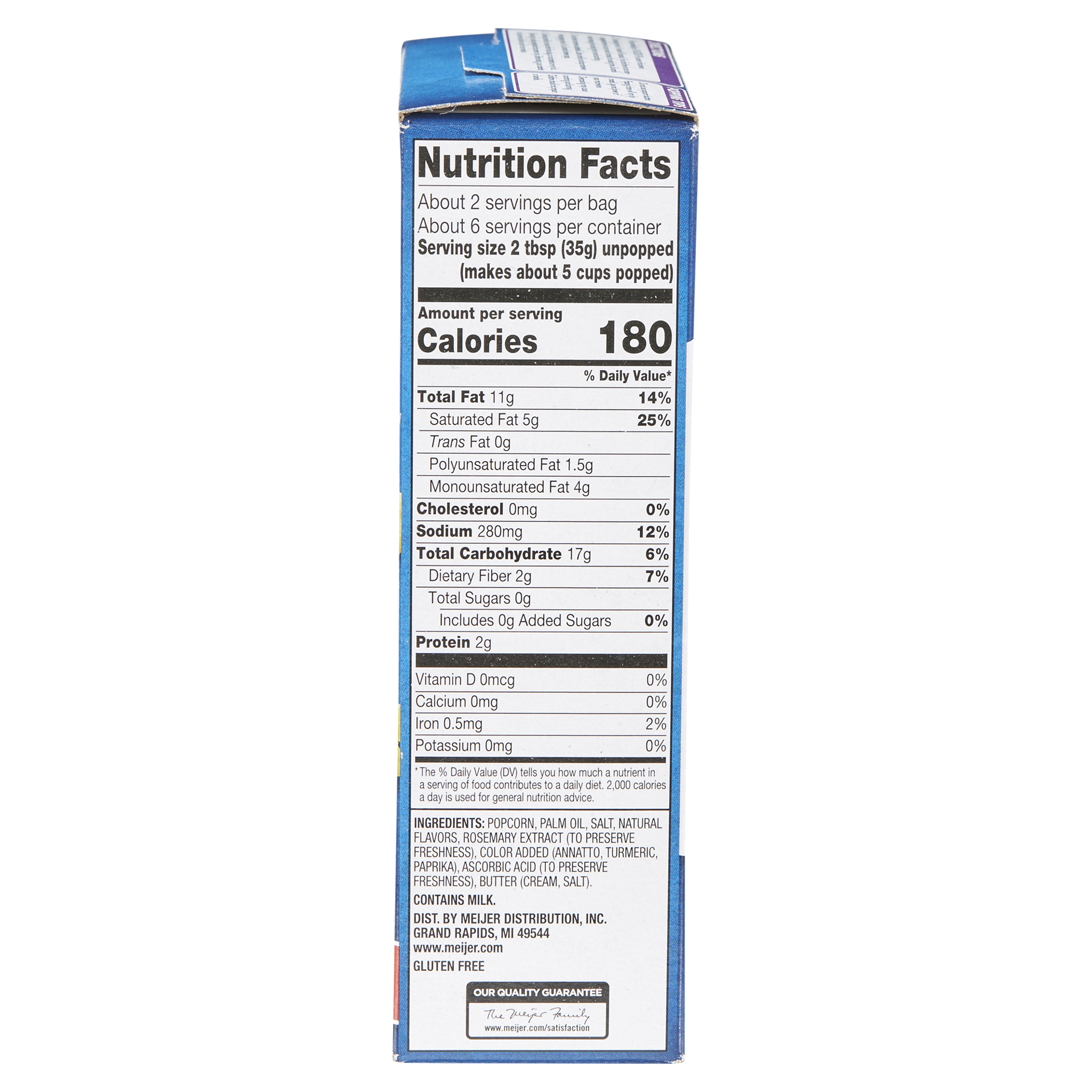 slide 20 of 29, Meijer Movie Theater Butter Microwave Popcorn, 3 Bags, 7.65 oz