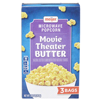 slide 24 of 29, Meijer Movie Theater Butter Microwave Popcorn, 3 Bags, 7.65 oz