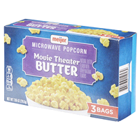 slide 10 of 29, Meijer Movie Theater Butter Microwave Popcorn, 3 Bags, 7.65 oz