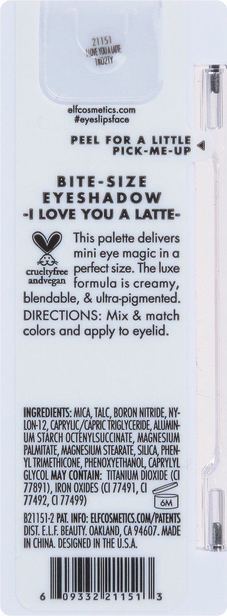 slide 4 of 9, e.l.f. I Love You A Latte Bite-Size Eyeshadow 0.12 oz, 0.12 oz