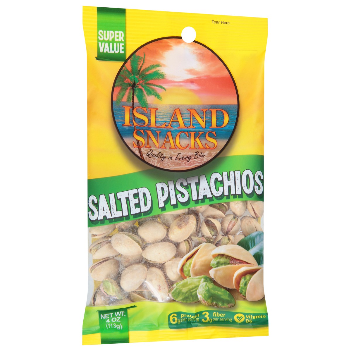 slide 4 of 14, Island Snacks Salted Pistachios Super Value 4 oz, 4 oz