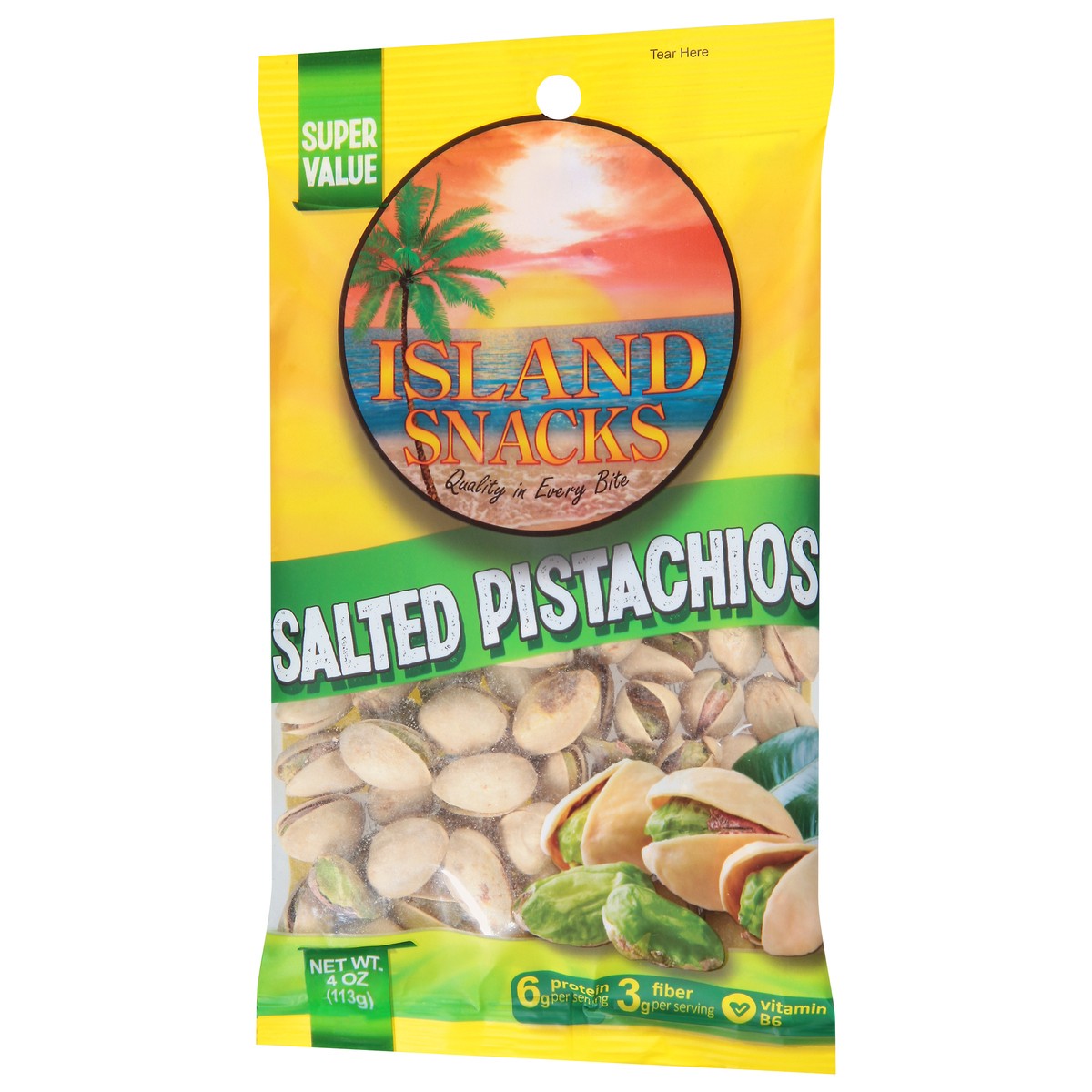 slide 6 of 14, Island Snacks Salted Pistachios Super Value 4 oz, 4 oz