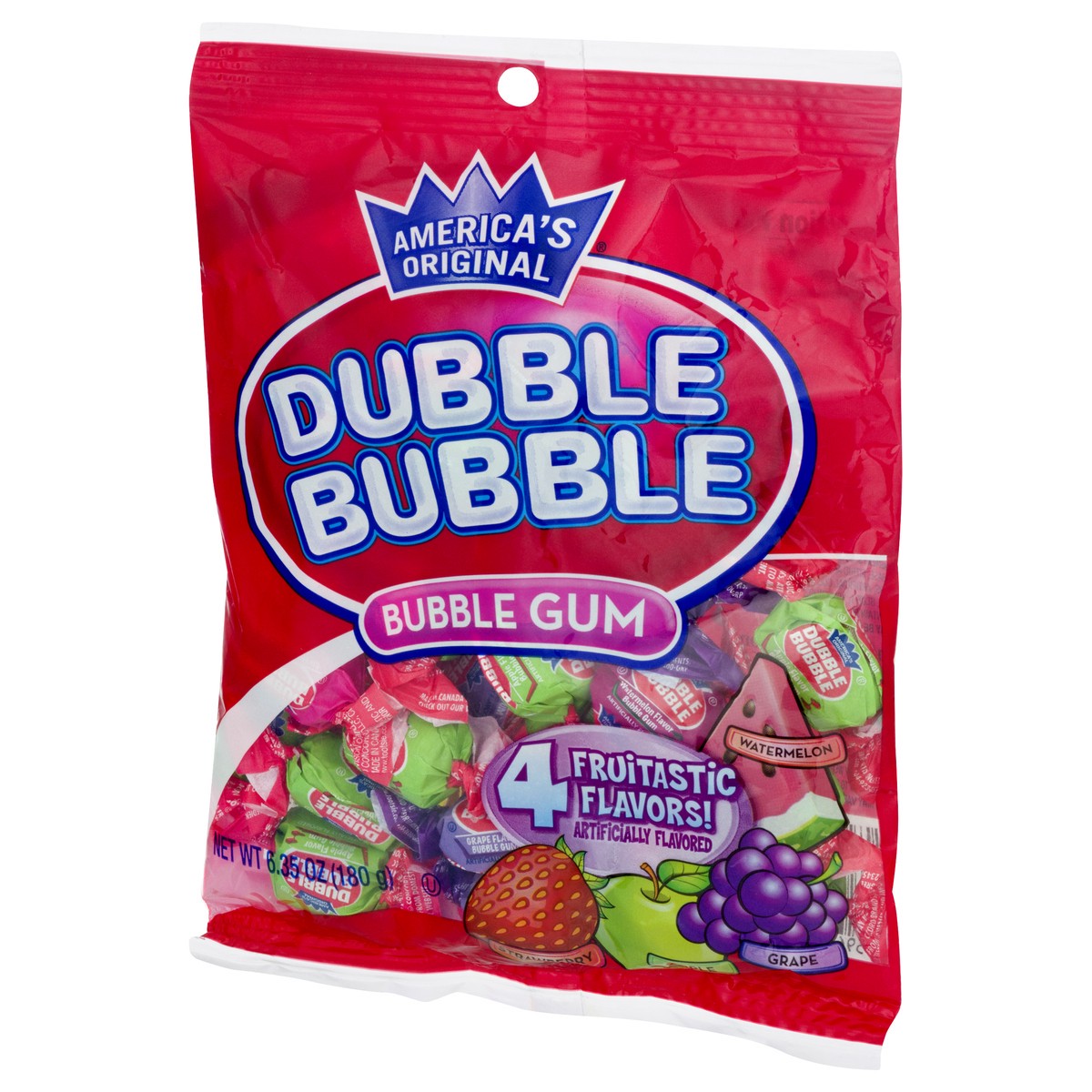slide 4 of 12, Dubble Bubble Fruitastic Flavors Bubble Gum 6.35 oz, 6.35 oz