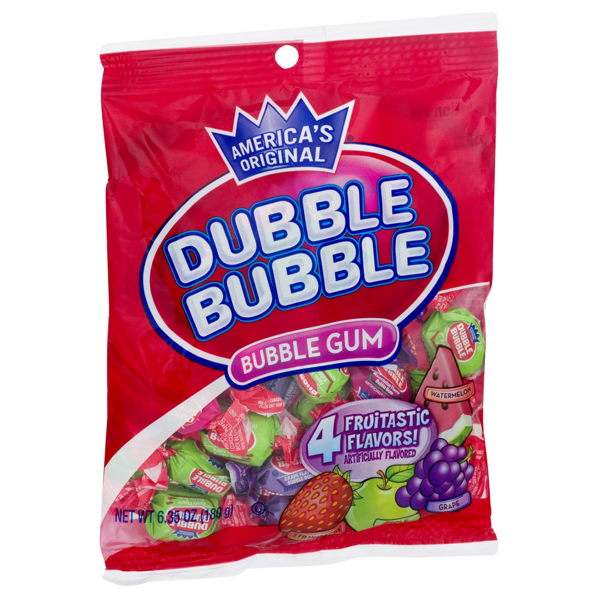 slide 9 of 12, Dubble Bubble Fruitastic Flavors Bubble Gum 6.35 oz, 6.35 oz
