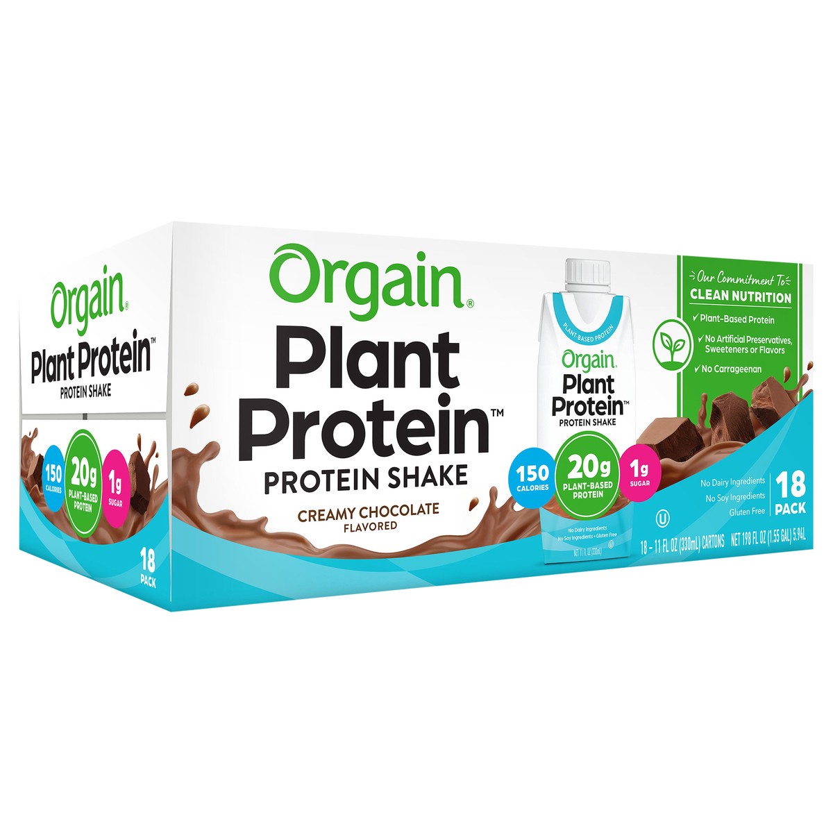 Orgain PlantBased Protein Shake Creamy Chocolate 20 gram Shipt
