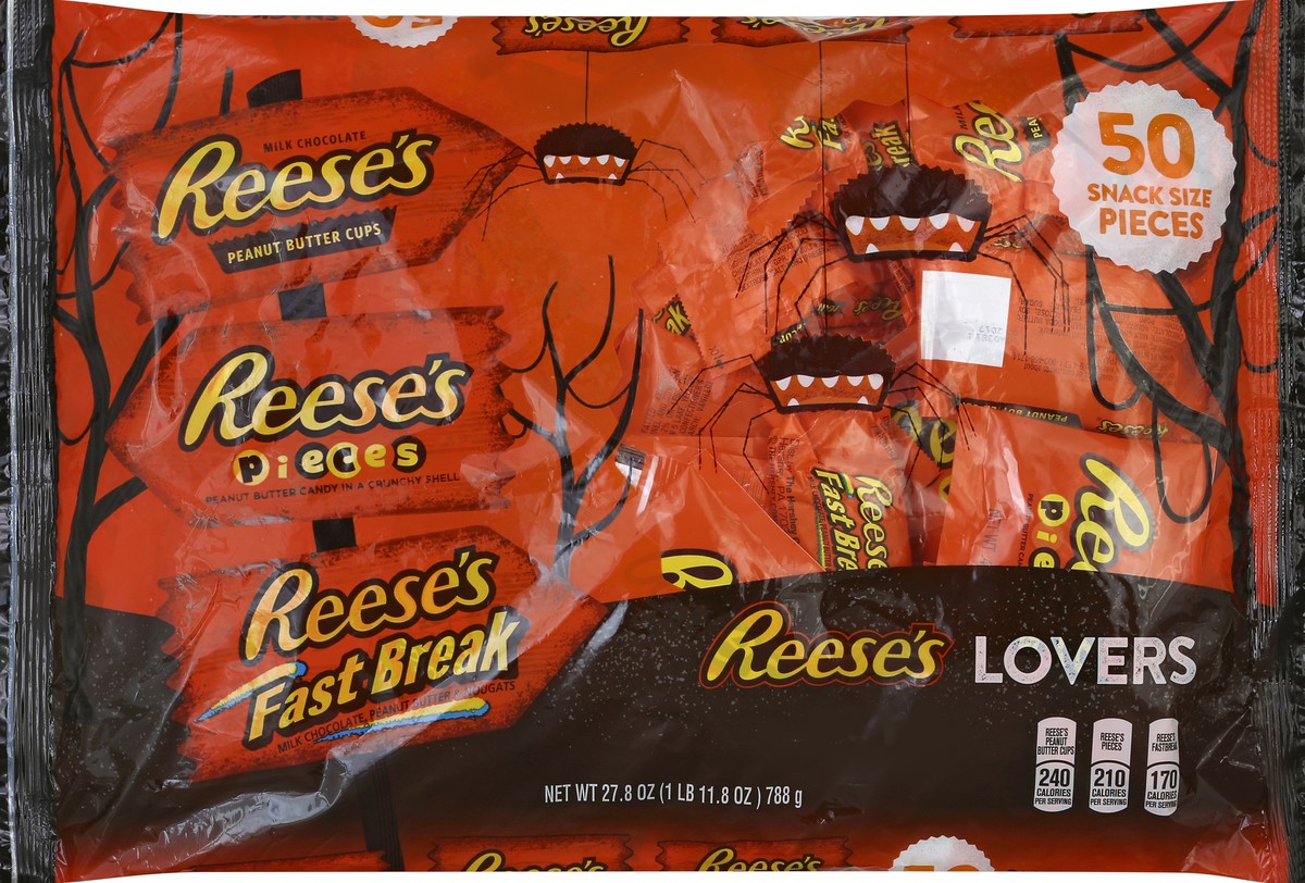 slide 3 of 5, Reese's Lovers' Assortment 50 ct Bag, 27.8 oz