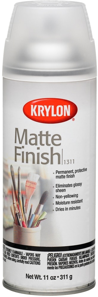 slide 1 of 1, Krylon Matte Finish Spray - Clear - 11 Ounce, 11 oz