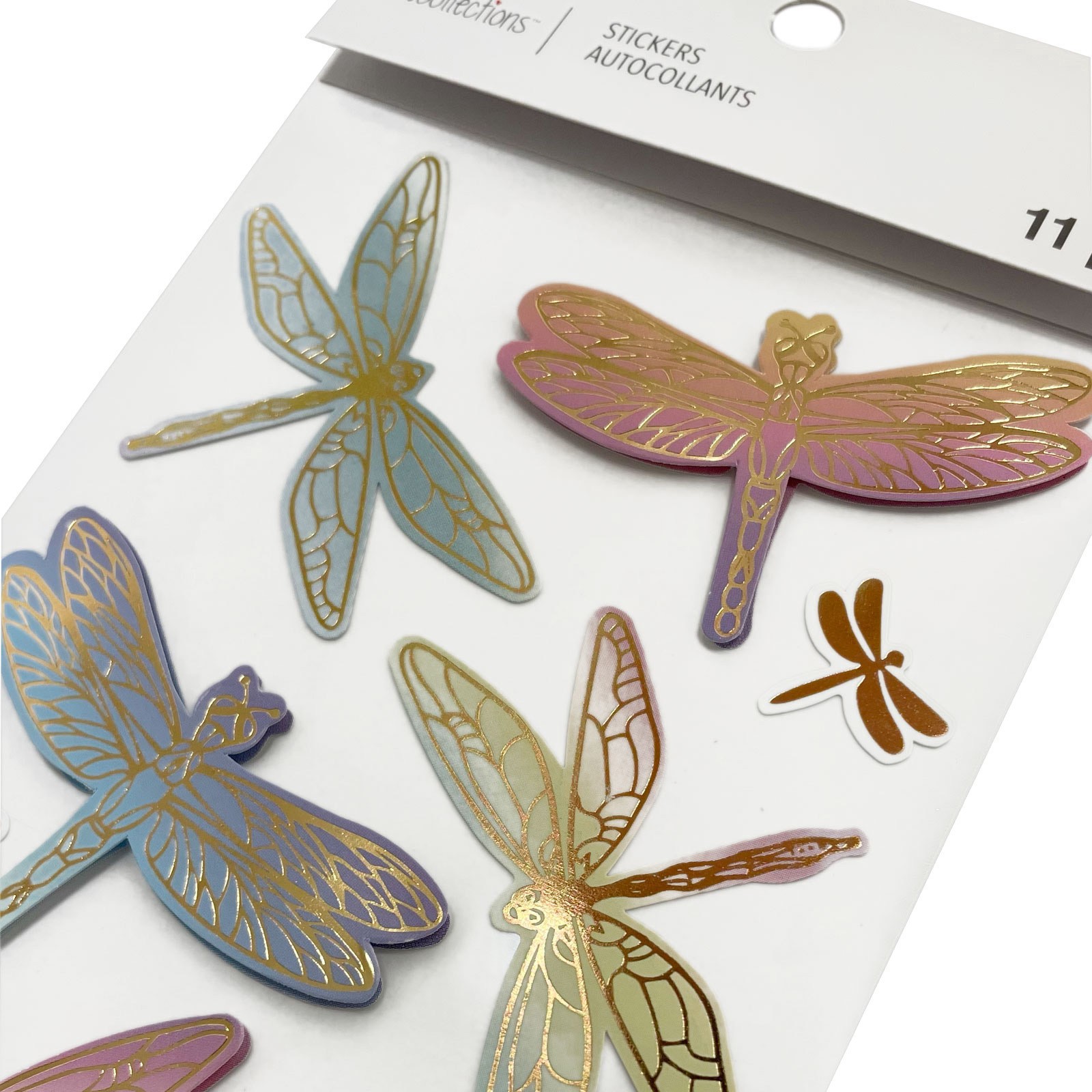 slide 3 of 5, Dragonfly Stickers By Recollections, 4 in x 8.5 in